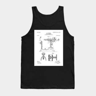 Ophthalmoscope Patent - Optometrist Eye Doctor Office Art - White Tank Top